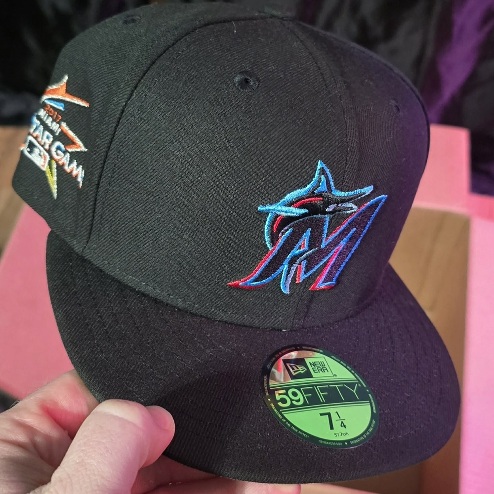 Black 59FIFTY Miami Marlins Cap